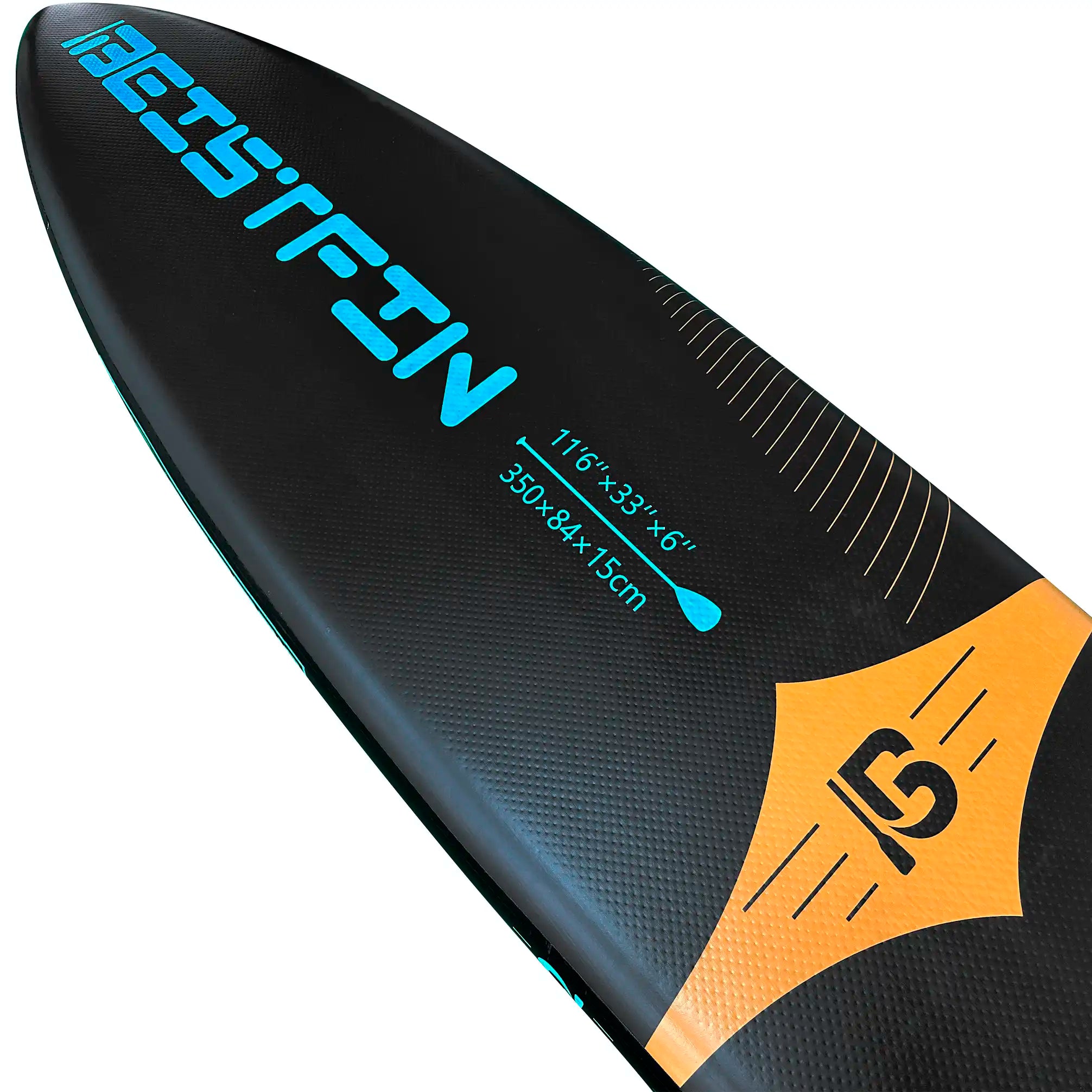 11'6 Blue Black inflatable paddle board