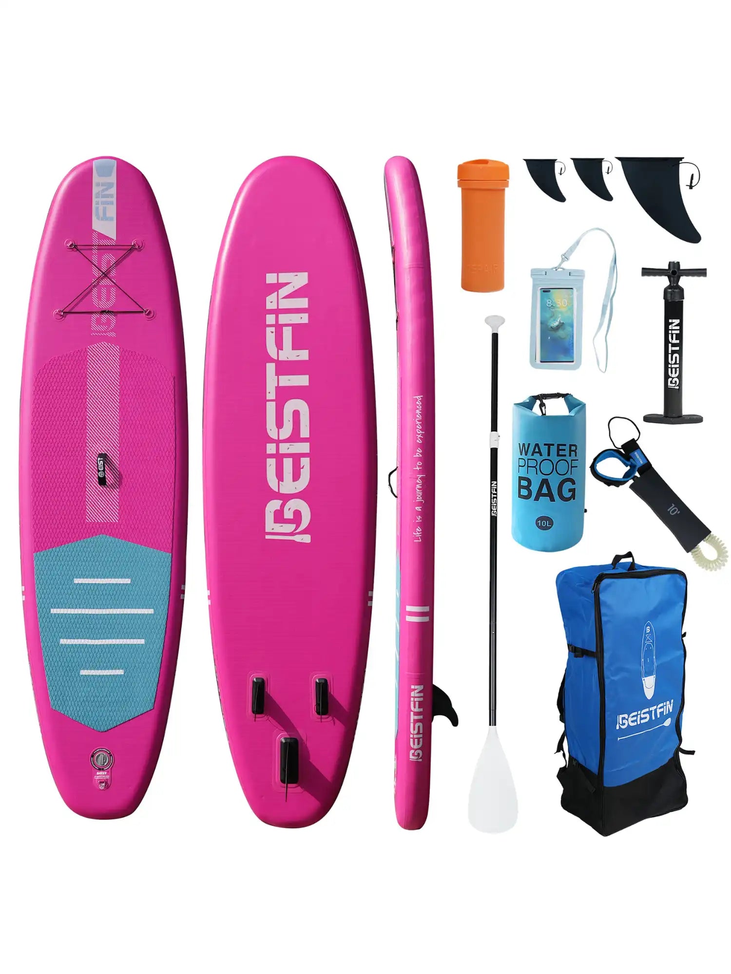 10'6 Pink inflatable paddle board